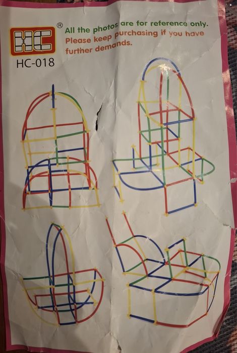 Klocki konstrukcyjne słomki