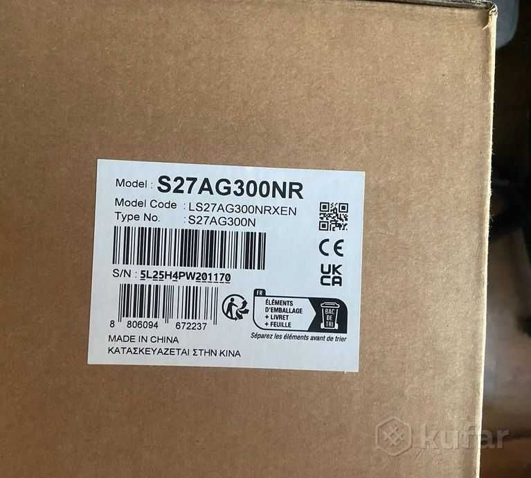 Монітор Samsung Odyssey G3 LS27AG300NR/NIXCI 144ГЦ ігровий