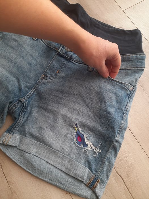 Ciążowe jenasowe spodenki H&M 38