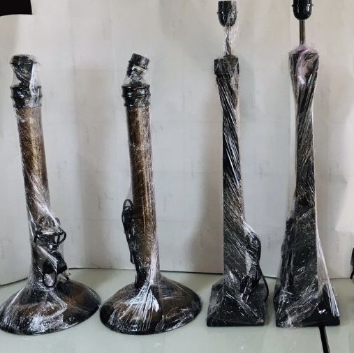 Candeeiro de luxo (madeira / metal) - NOVOS - candeeiros