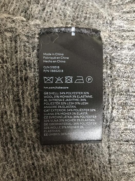 H&M Mohair/Wool Blend sweter damski XS wełna moher