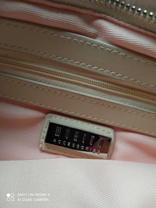 Przepiękna! torebka kopertówka MOHITO z metalowych kwadracików