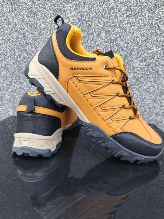 Nowe buty trekkingowe sportowe camel brąz wiązane wygodne męskie 45