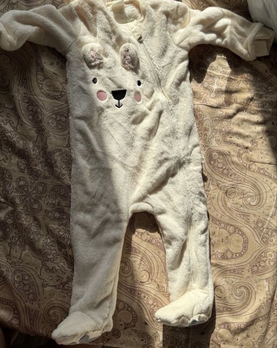 Чоловічок теплий комбінезон плюшевий ведмедик 68р Next