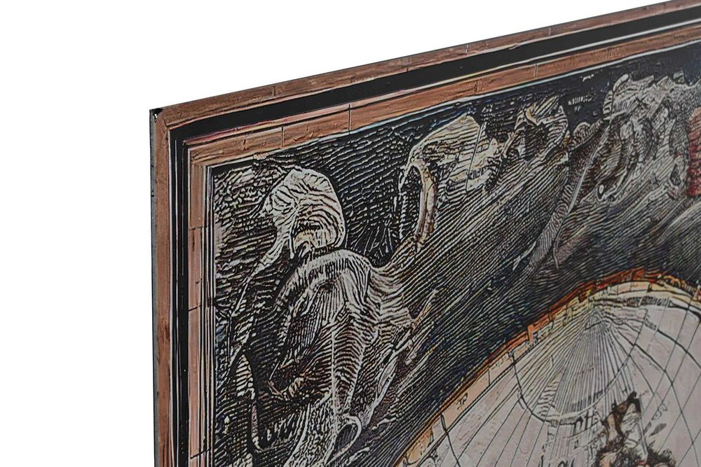 Quadro Mundo 180x120cm em vidro  By Arcoazul