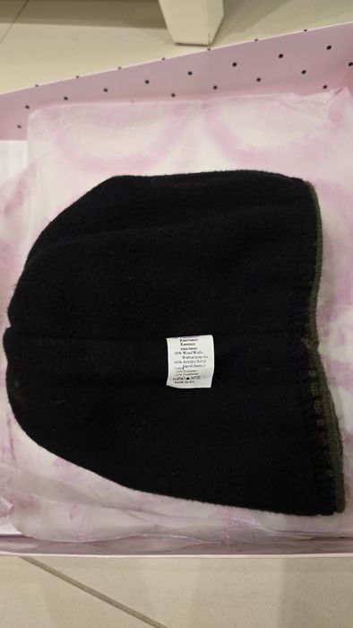 Czapka z kaszmirem i wełną La vitta khaki