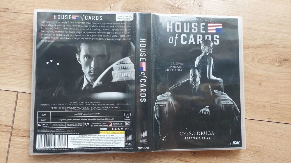 serial na DVD - House of Cards - sezon 2, rozdziały 14-26