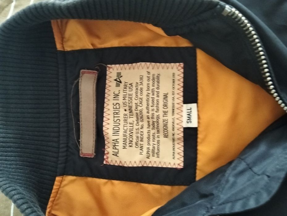 бомбер ma1 alpha industries