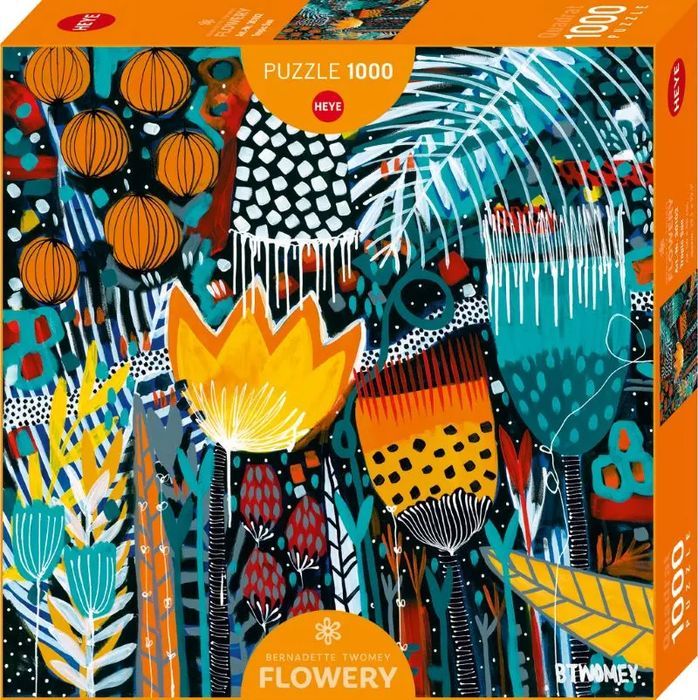 Puzzle 1000 elementów. Flowery. Tropikalne słońce. Bernadette Twomey. Nowy Produkt