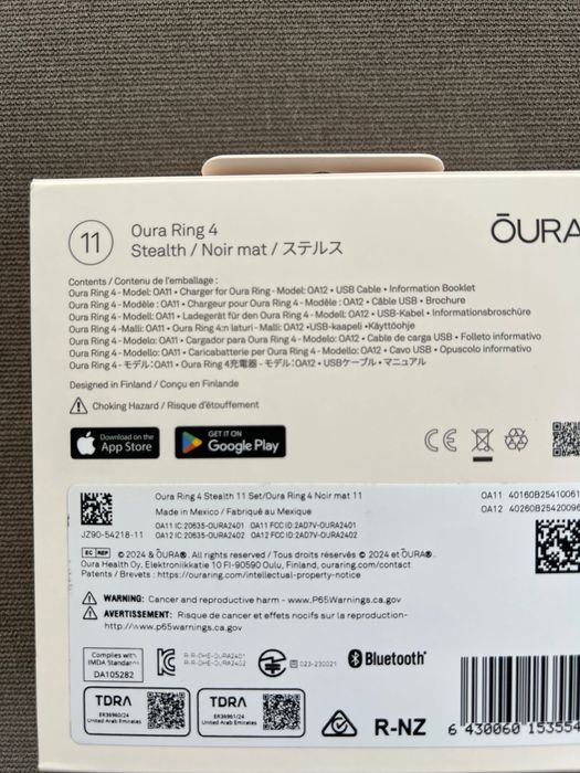 Смарт кільце Oura ring 4 (size 11)