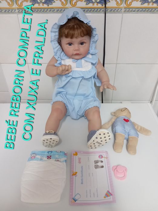 BONECA NOVA REBORN CILICONE MACIO e Corpo em Tecido. Bebé, Casa,Brincar,Quarto.