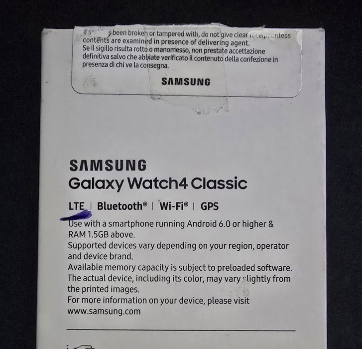 Smatwatch Samsung  Galaxy Watch 4 Classic Com LTE- Como NOVO