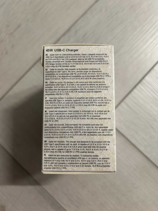 Google pixel швидкісний блок 45w адаптер USB-C зарядка швидкісна