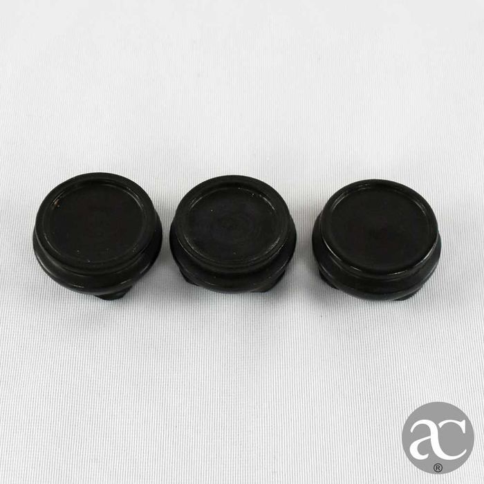 Conjunto de 3 pequenas jarras em cloisonné, China, com base em madeira