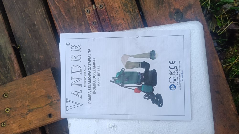 Pompa do szamba i wody czystej Vander BP534