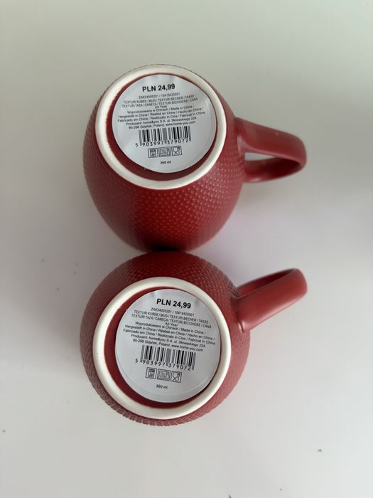 Kubek z porcelany Home & you, czerwony