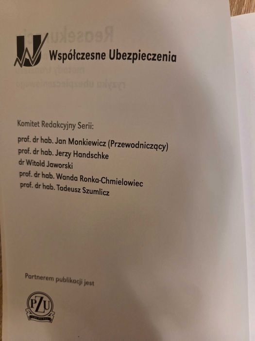Książka Reasekuracja Aleksandra Małek