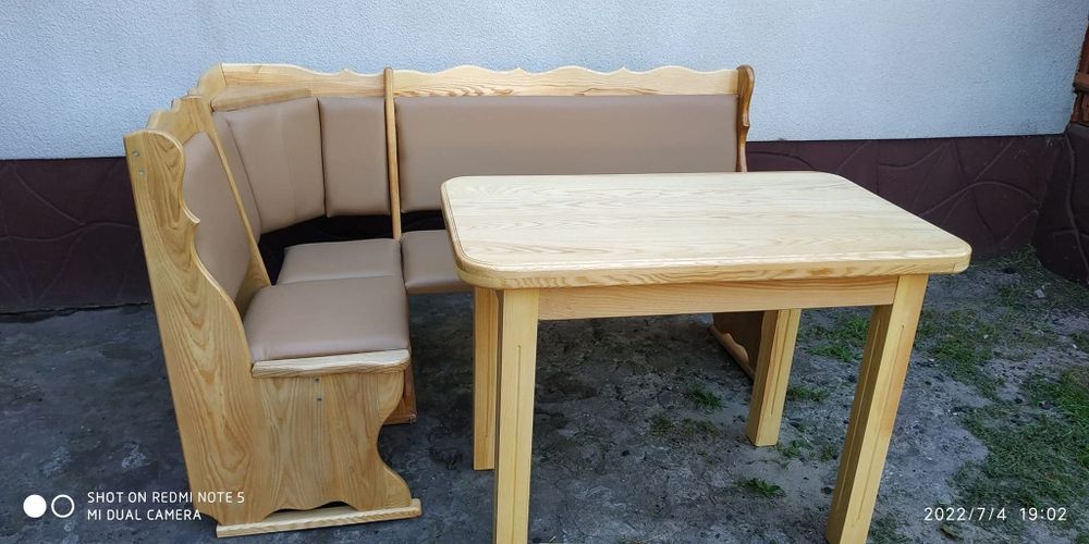 Кухонний стіл з масиву дуба, ясена