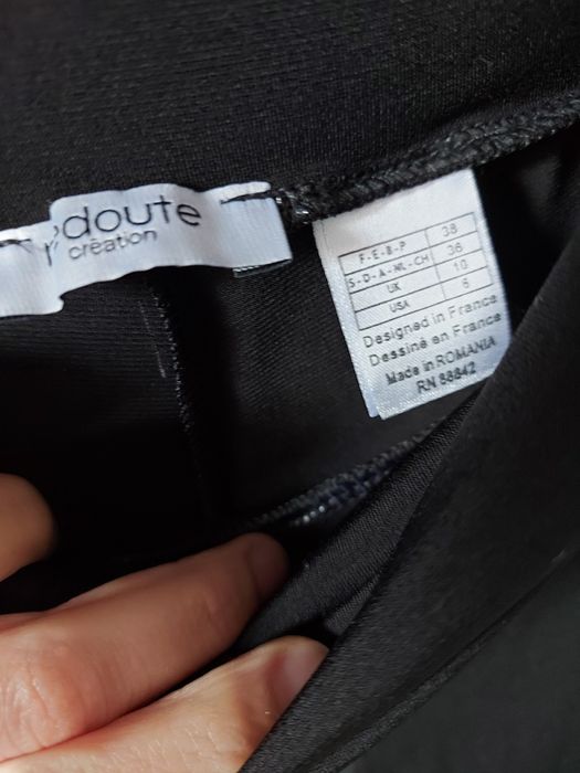 Spodnie czarne ciążowe alladynki S/M