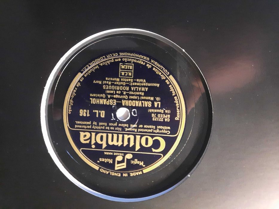 AMÁLIA - La Salvadora/ Noite de Sto António- raro disco de 10"