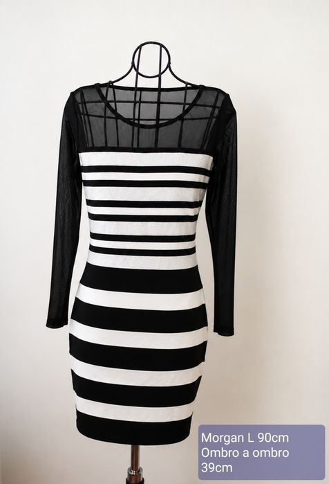Vestidos preto e branco L Morgan