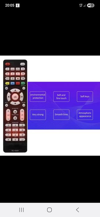 Pilot do telewizora Sony i samsung