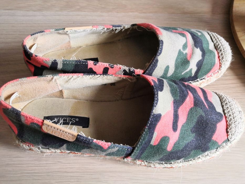 Espadryle moro letnie buty na koturnie