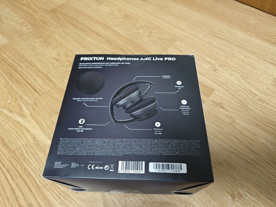 Auscultadores wireless Prixton ANC Live Pro