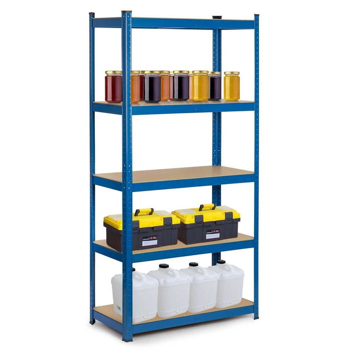 REGAŁ METALOWY MAGAZYNOWY do biura garażu piwnicy 5 półek