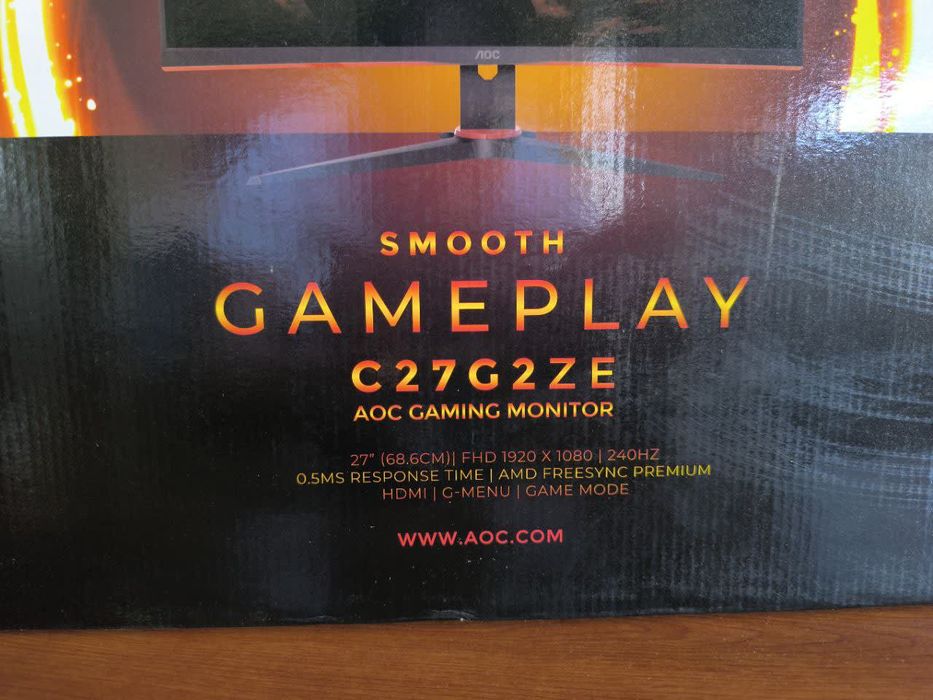 Monitor AOC 27 C27G2ZE Curvo 240Hz FreeSync (0.5ms)