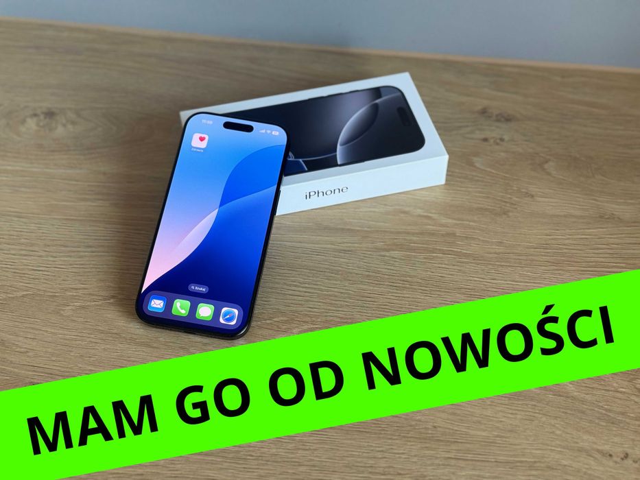 iPhone 16 Pro Black Titanium 1 TB - 100% SPRAWNY - bez simlock czarny