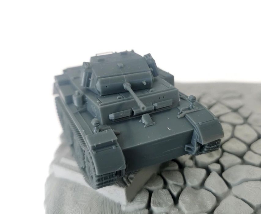 2x Panzer 2 auf L model w skali 1:56 pasuje do  bolt action, druk  3D