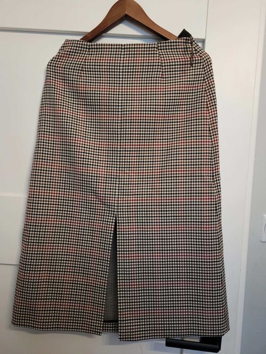 Spódnica w kratę Massimo Duti