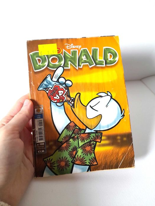 Livro Revista BD Disney Pato Donald Número 135 Coleção Antiga Vintage