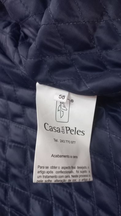 Blusão homem pele verdadeira