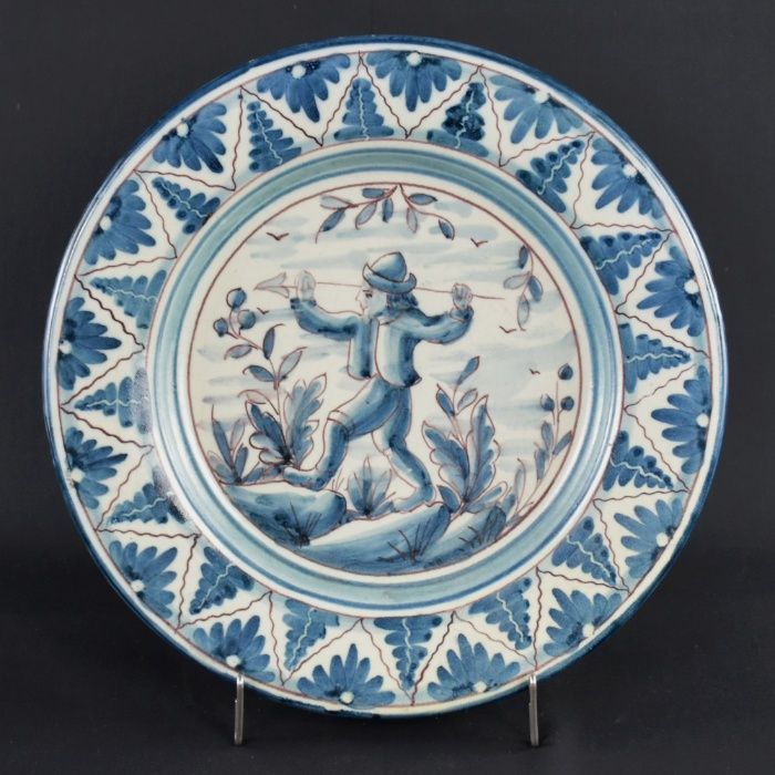 Prato em Faiança Fábrica de Sant'Anna, ano 1979