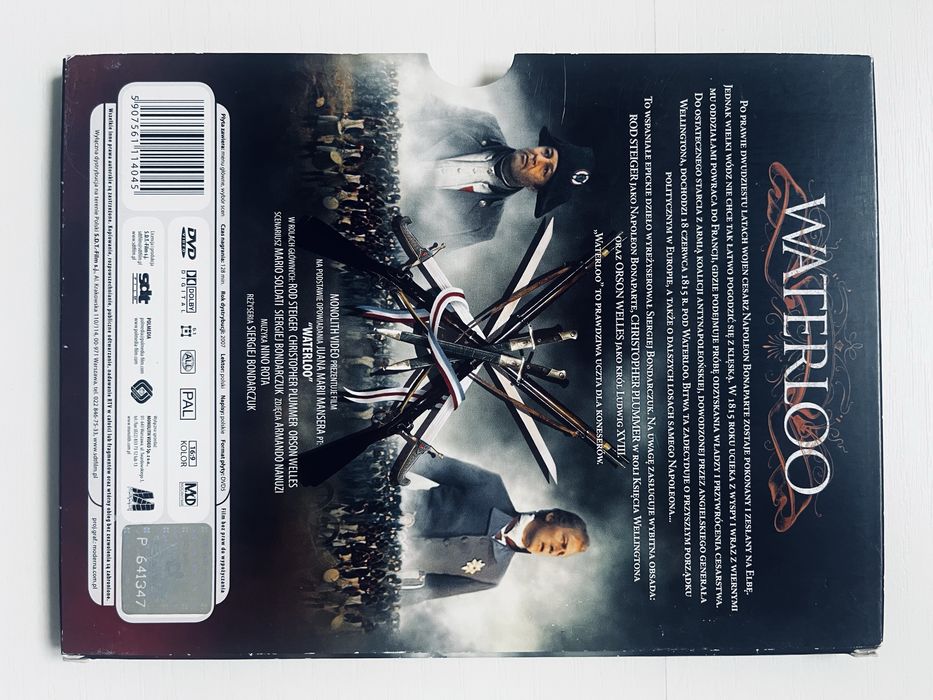 Waterloo - epicki film batalistyczny o ostatniej bitwie Napoleona - DVD