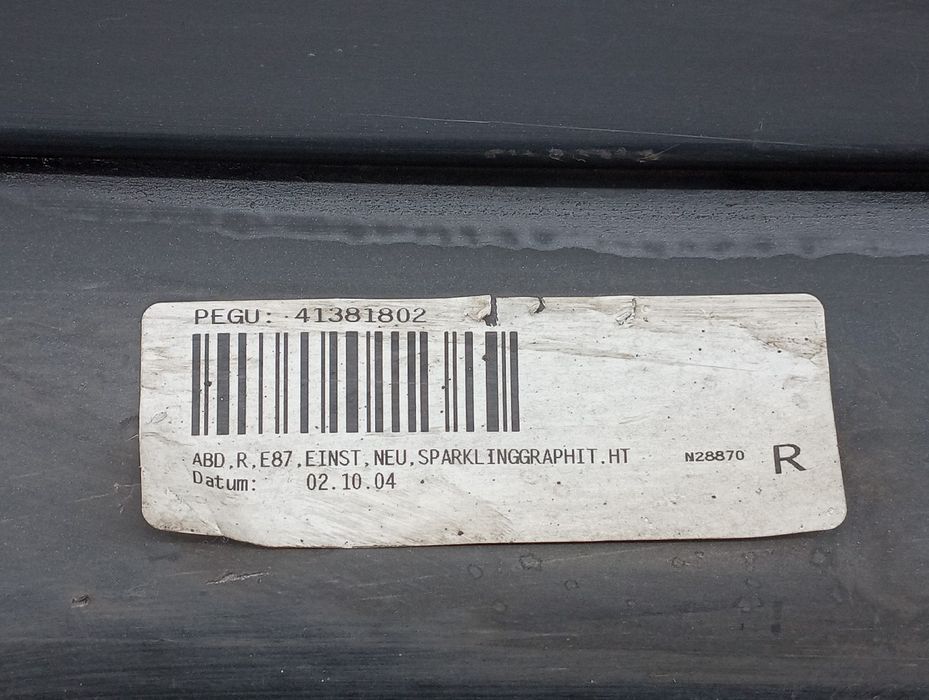 Embaladeira Plástica Direito - BMW 1 (E87) | 03 - 13