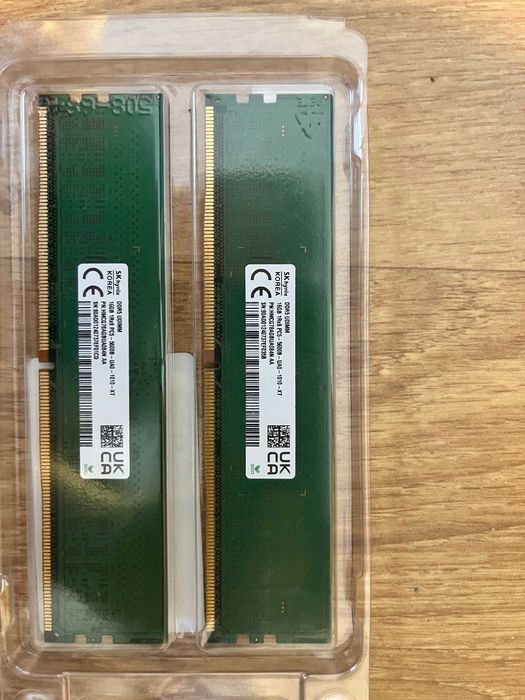 Crucial DDR5 32GB (2x16GB) 4800MHz CL40 CT2K16G48C40U5 - Novo, nunca usado