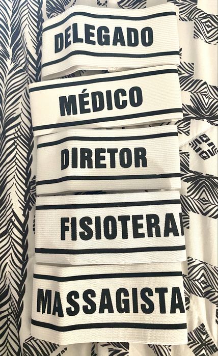 Braçadeiras futebol ,Diretor,Delegado ,Medico etc novas