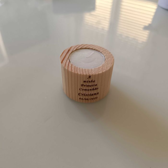 Suporte de vela personalizado