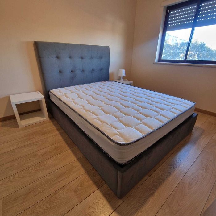 Camas de Casal Estofadas de Luxo 199€ Disp. em Várias Cores! 190x140m!