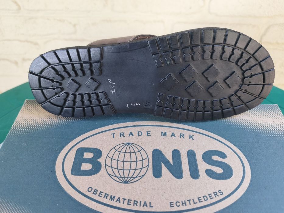 Чоловічі шльопанці шкіряні літні коричневі Bonis Original 27 - 41, 43