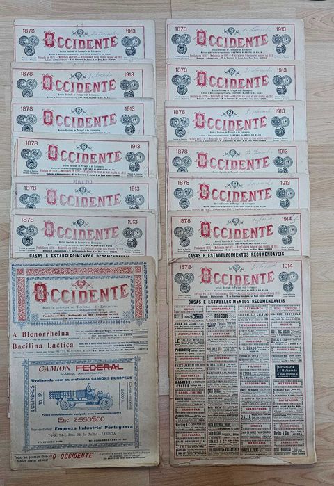 15 revistas 1913 e 1914 - Occidente
