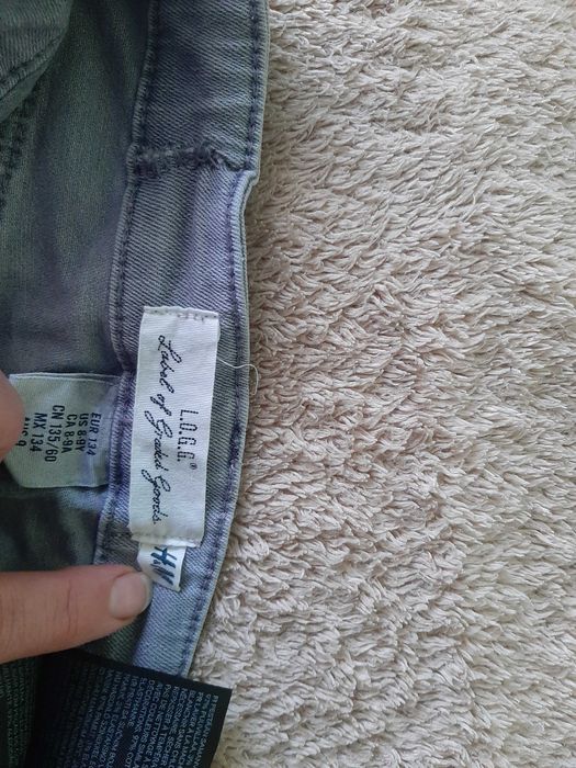 Штаны штанишки, леггинсы джинсы серые на рост 134 см H&M
