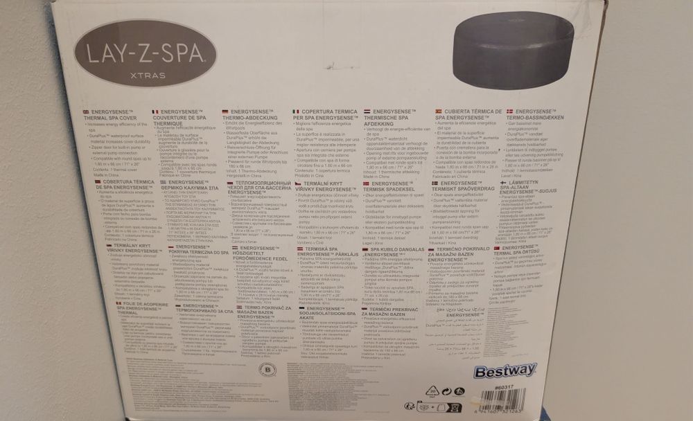 Jacuzzi pokrywa termiczna Lay-Z-Spa 180x66