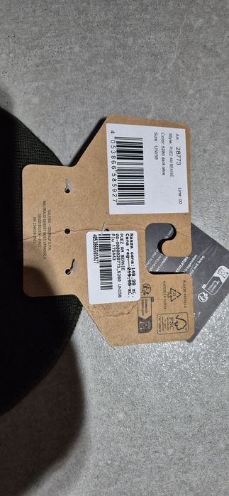 Salewa czapka merino ciemna zieleń oliwka uni 58