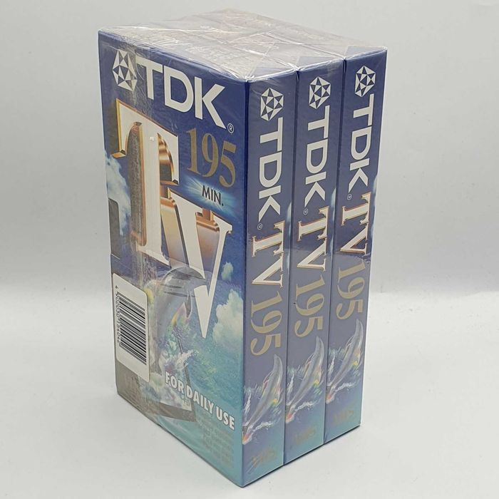 Pack 3 Cassetes VHS da TDK 195 minutos