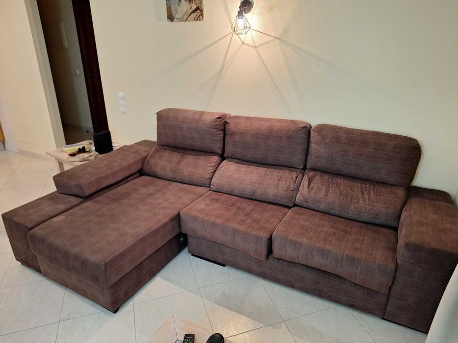 sofá chaise long em bom estado