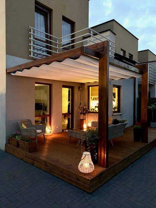 Zadaszenie tarasu altanka pergola wiata lamele ruchome deseczki